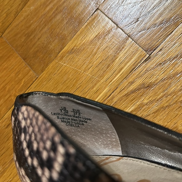 Sam Edelman - Women’s Heels - Snake Print Pointed Toe - Size 7.5 - Black - Picture 13 of 14